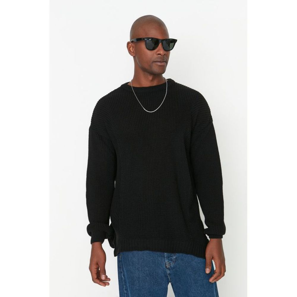 NWT Trendyol Men Oversize Crew neck Knitwear Sweater